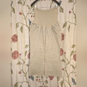 Motherhood Maternity tan corduroy pants, in a cozy teady bear size 2X